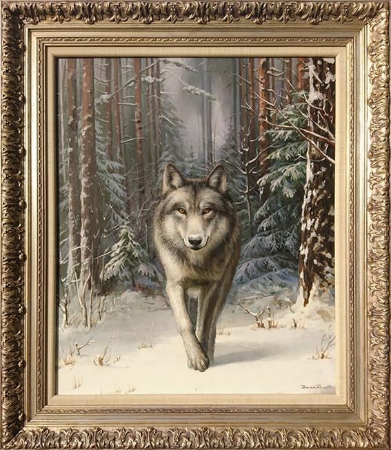 Wolf, 2019 oil on canvas. 80x60 cm