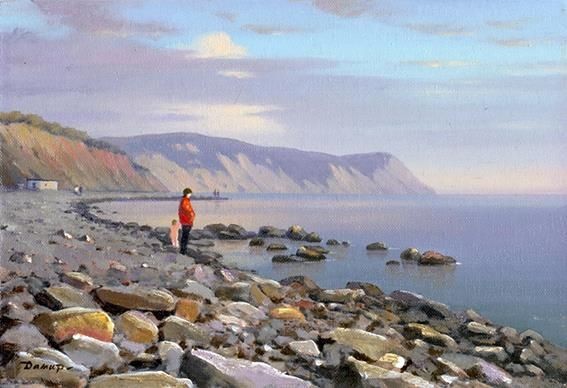 Stony coast, 2003 oil on canvas.