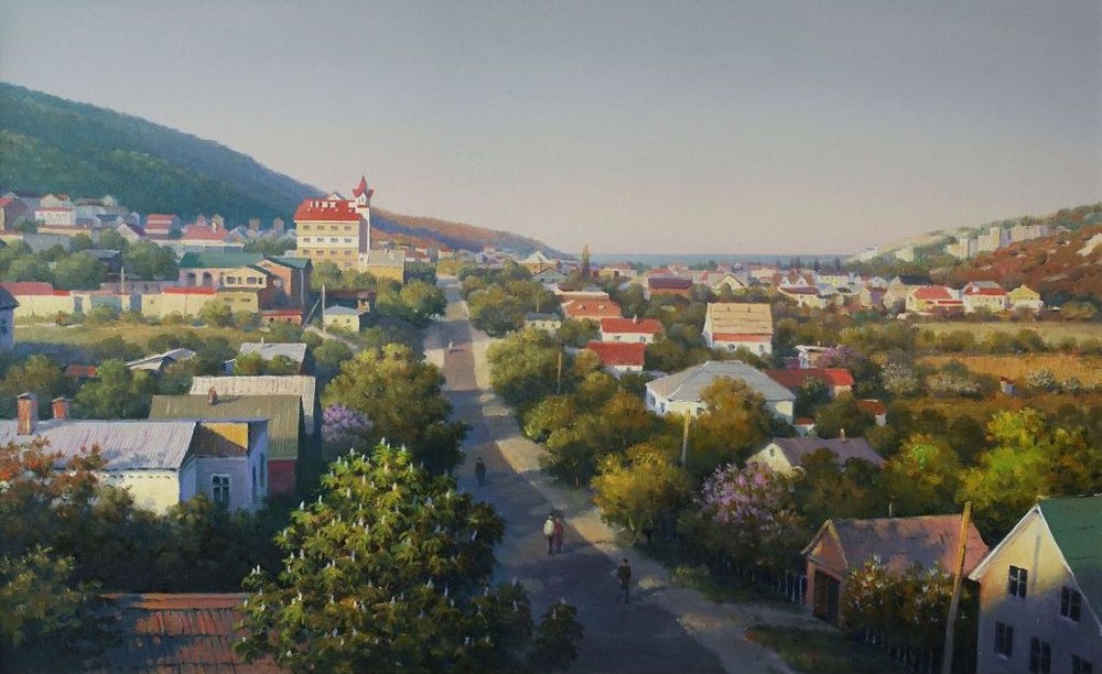 Sukko village, 2009. Canvas, oil. 50 x 70 cm.