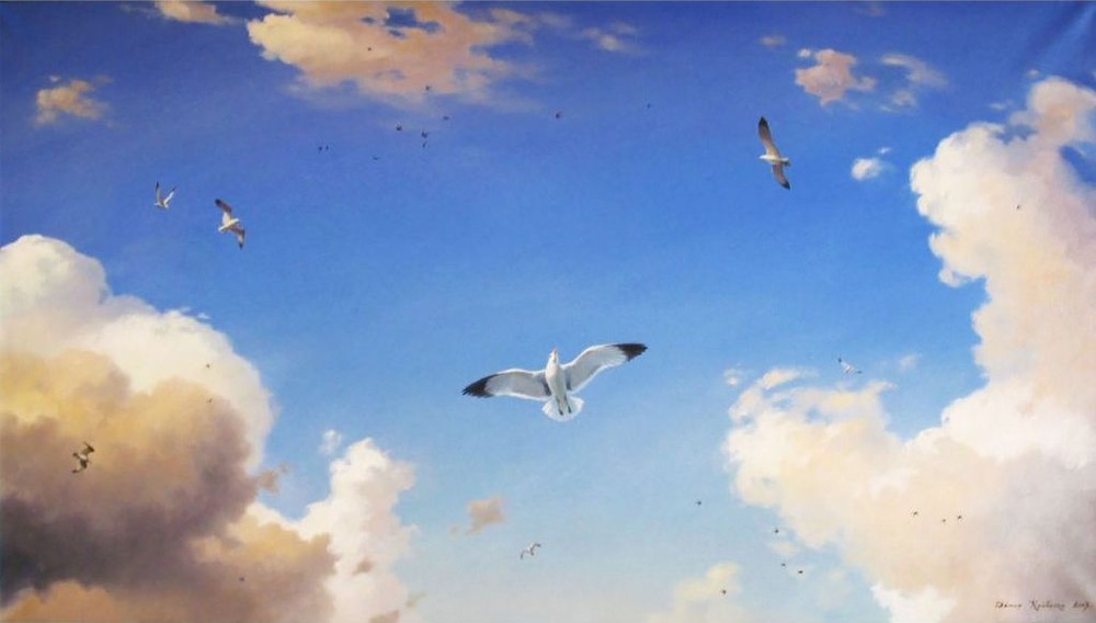 Chernomorskoye sky, 2006. Canvas, oil. 130 x 170 cm.